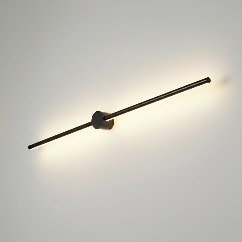 SaberLight | Stylish Modern Black Satin Wall Sconce Light Fixture