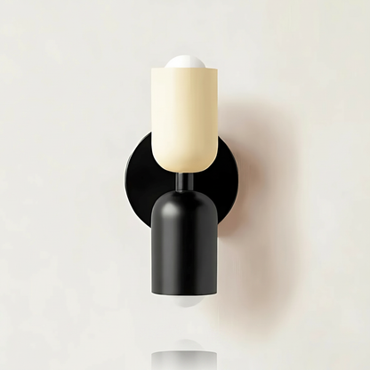 Piccadilly wall sconce Beige + Black studio packshot