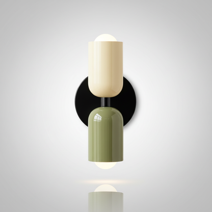 Piccadilly wall sconce Beige + Green studio packshot