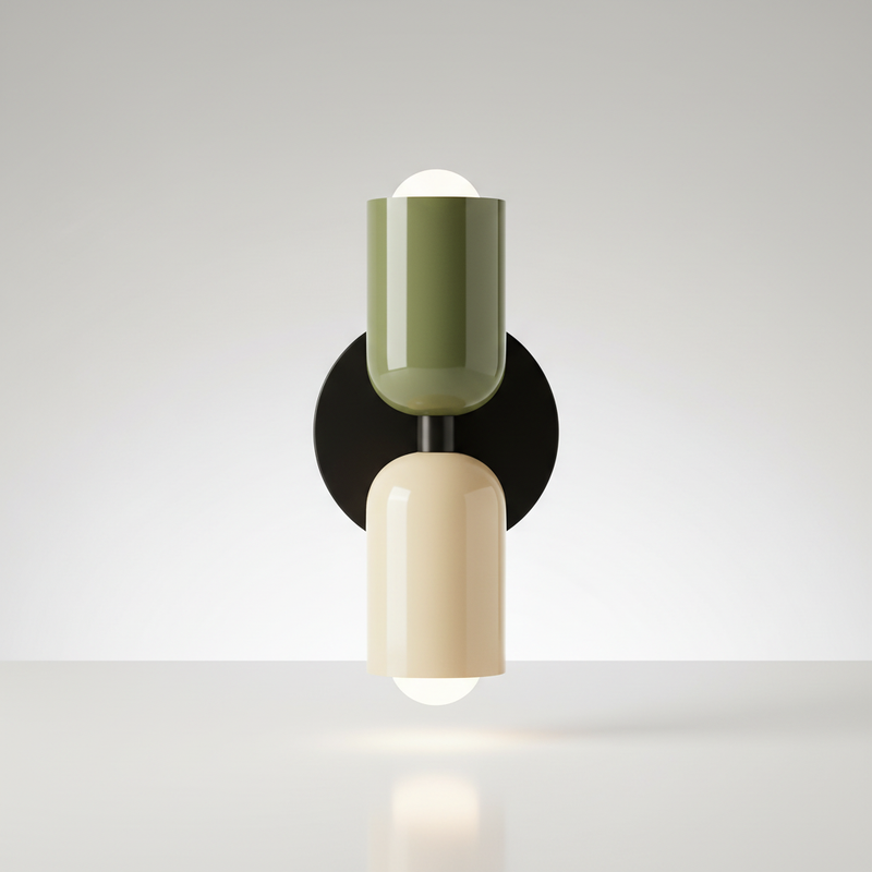 Piccadilly wall sconce Green + Beige studio packshot