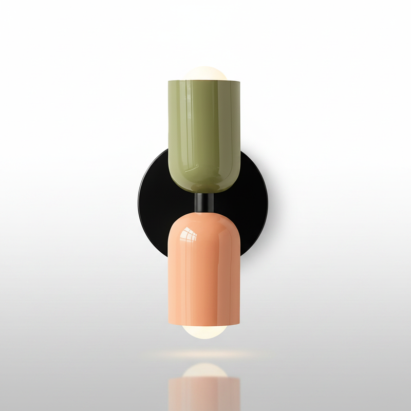 Piccadilly wall sconce Green + Pink studio packshot