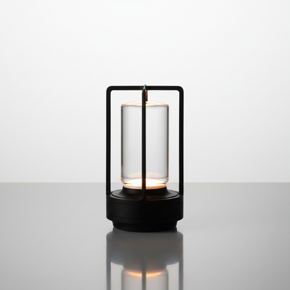 Nordic Crystal Table Lantern Black packshot