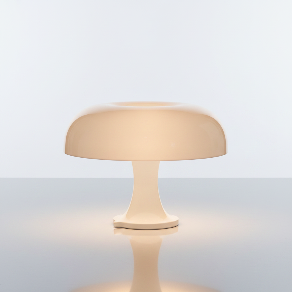Lumosphere LED Mushroom Table Lamp - White studio packshot