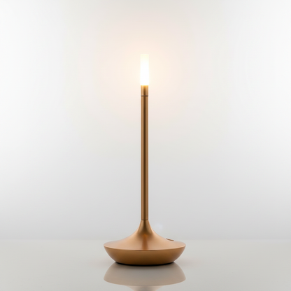 Portable Aluminium Table Lamp - Gold studio packshot