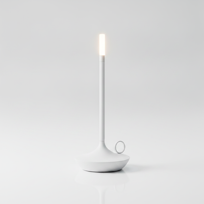 Portable Aluminium Table Lamp - White studio packshot