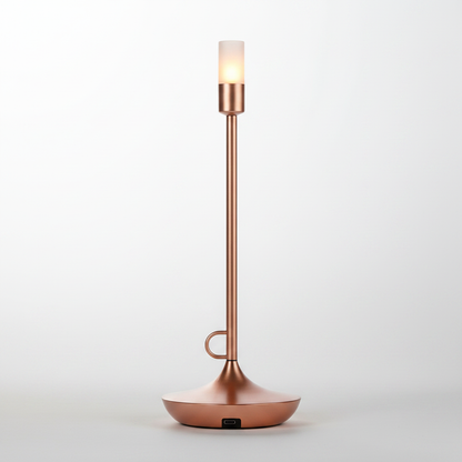 Portable Aluminium Table Lamp - Rose Gold studio packshot
