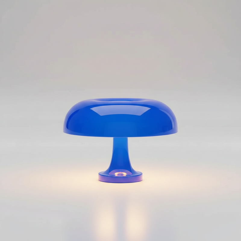 MushroomGlow LED Table Lamp - Blue studio packshot