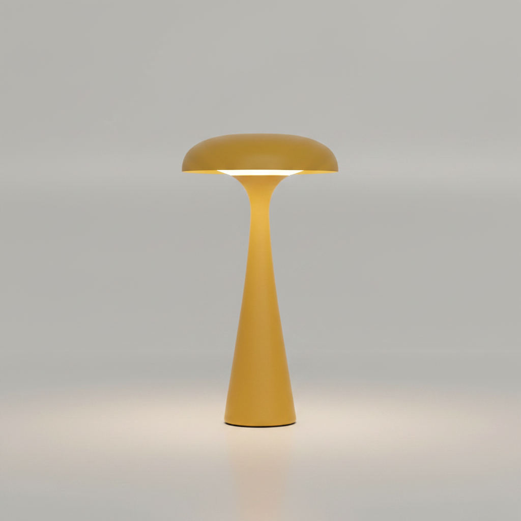Ava Jellyfish Desk Lamp Mustard Yellow packshot