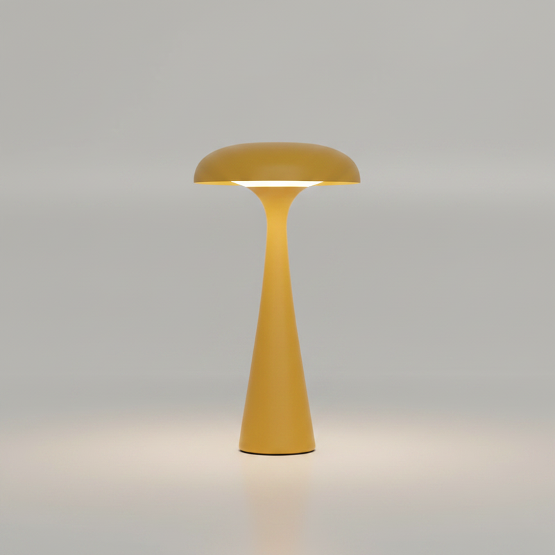 Ava Jellyfish Desk Lamp Mustard Yellow packshot