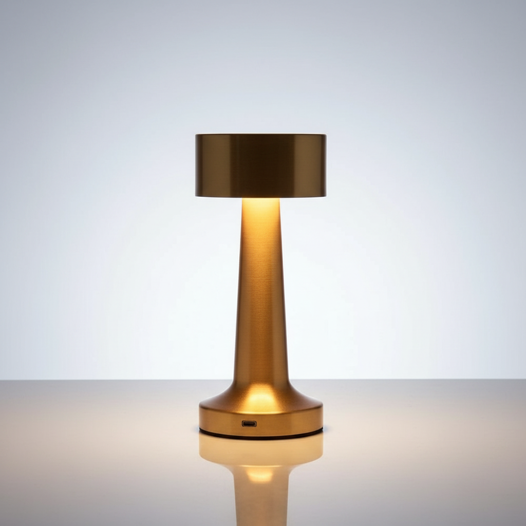 Aurelia Desk Lamp Brushed Gold packshot