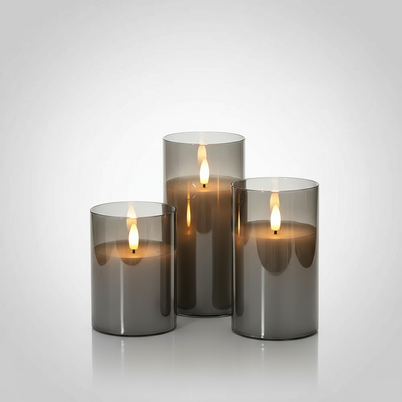 Ethereal 3D Flameless Candle Set | Realistic Flame, Timer & Dimming