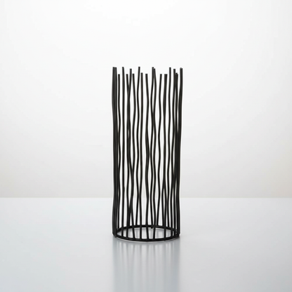 Black Iron Desk Candle Holder studio packshot