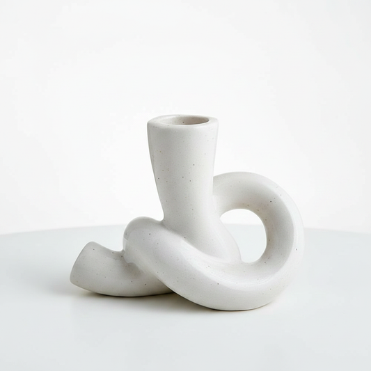 Knot Ceramic Candle Holder