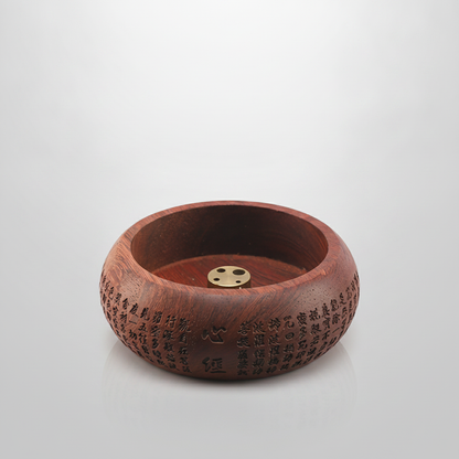 Solid Wood Incense Holder Carved Rosewood — studio packshot