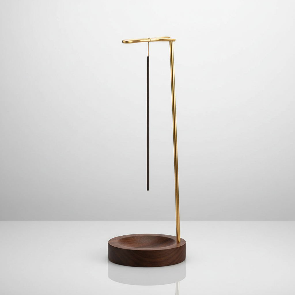 Wooden Incense Burner Deepwood Shine — studio packshot