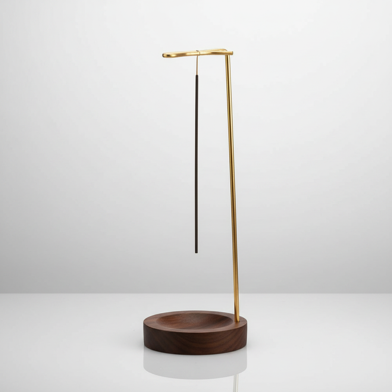 Wooden Incense Burner | Metal Holder
