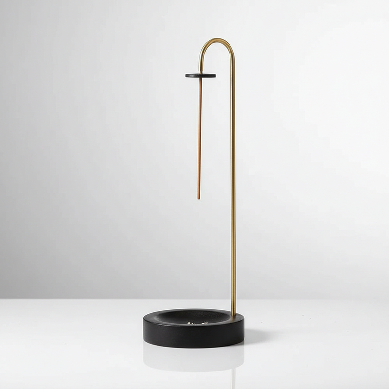 Wooden Incense Burner Blondwood Night — studio packshot