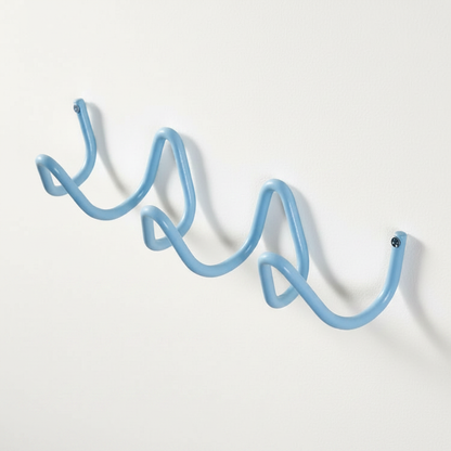Ocean Wave Wall Hook Rack Blue