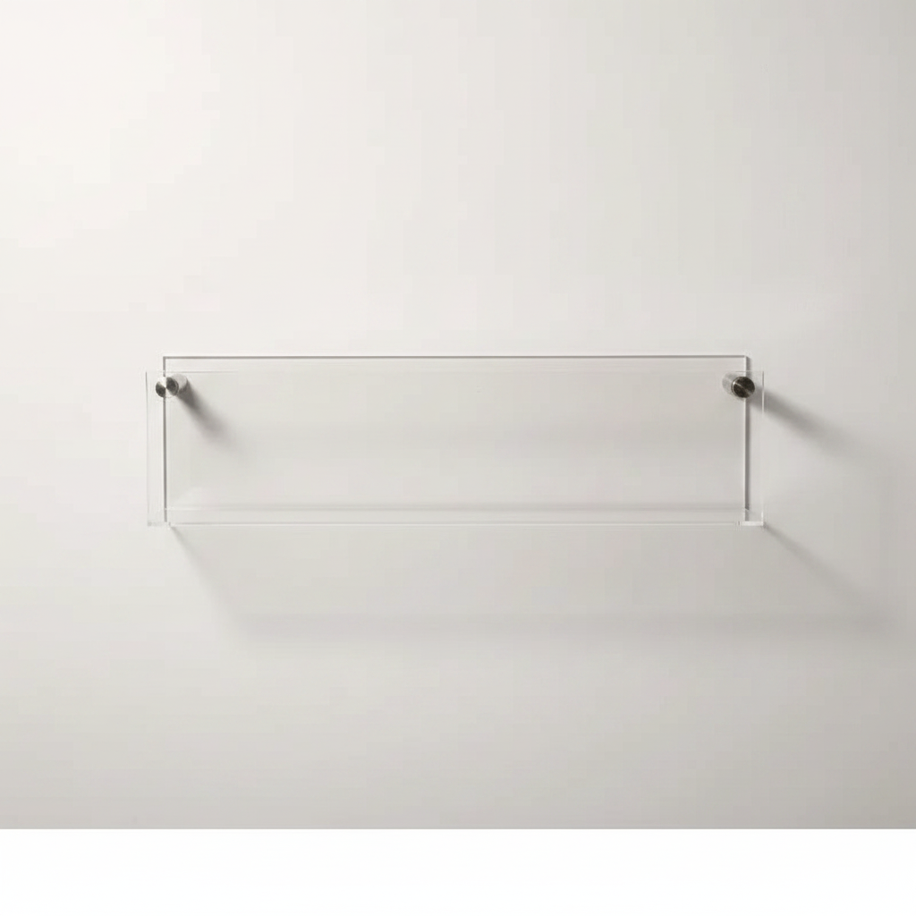 Modern Acrylic Floating Shelf Transparent