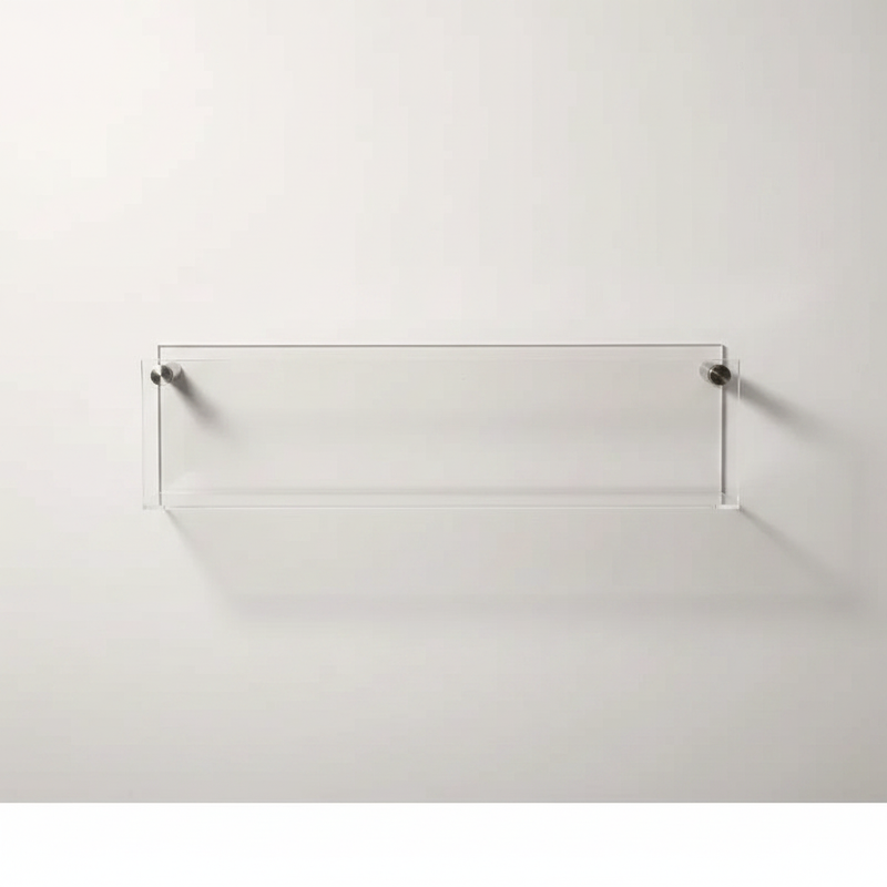 Modern Acrylic Floating Shelf Transparent