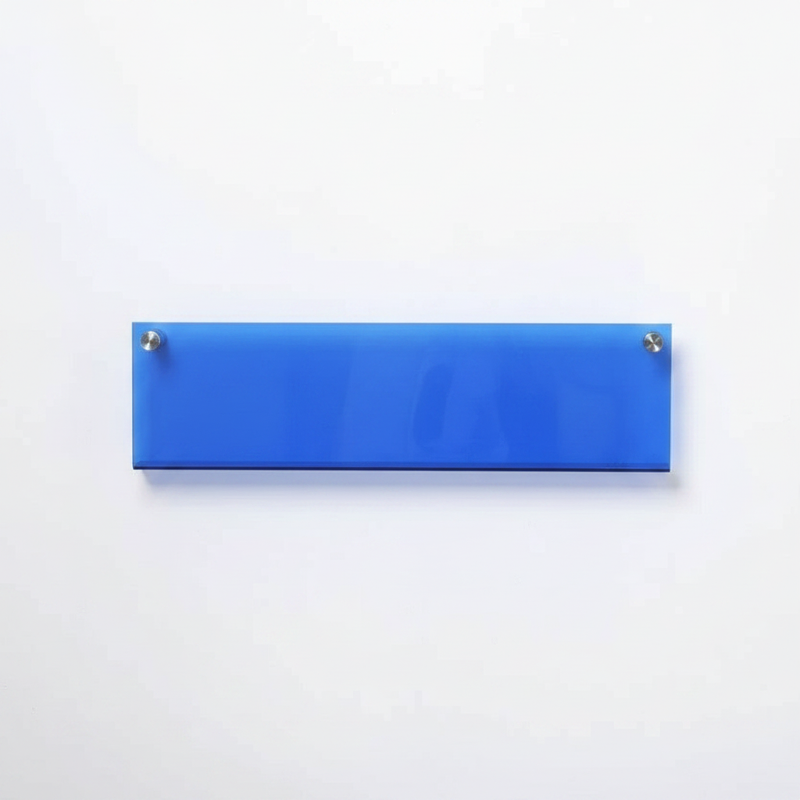 Modern Acrylic Floating Shelf Blue