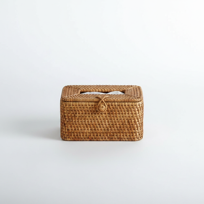 Bespoke Rattan Tissue Box studio packshot
