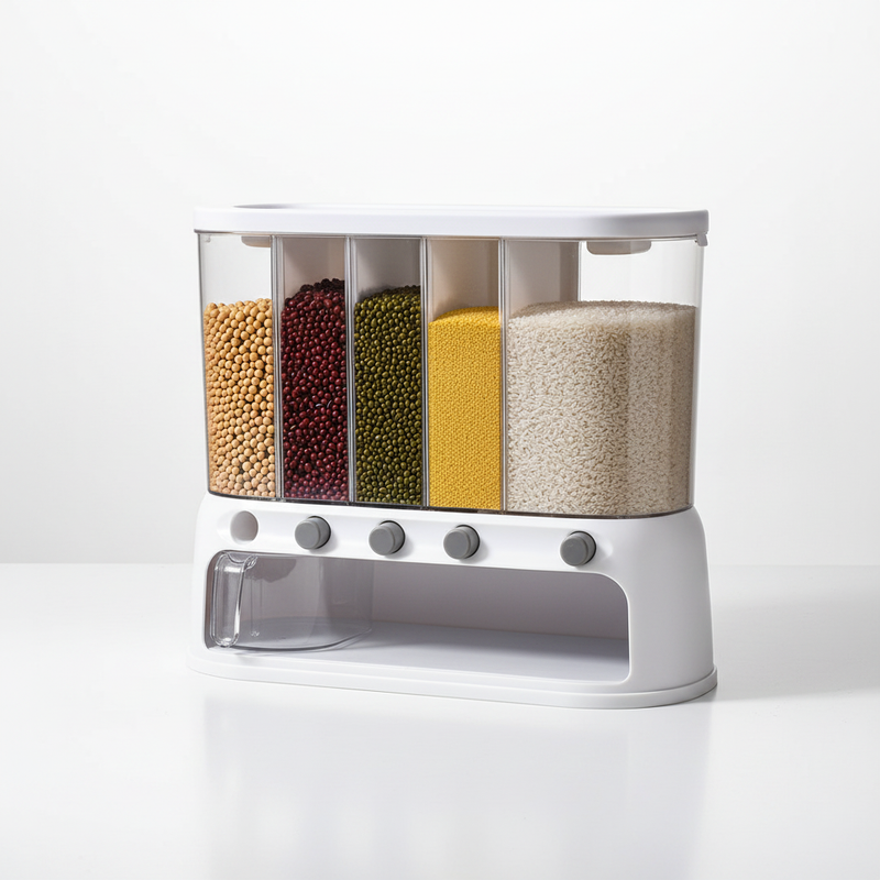Airtight Pantry Storage Container | Multi-Compartment, Clear Food Storage