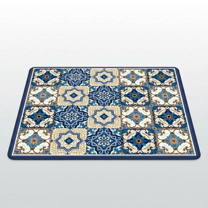 Microfiber Appliance Mat Blue Plaid packshot