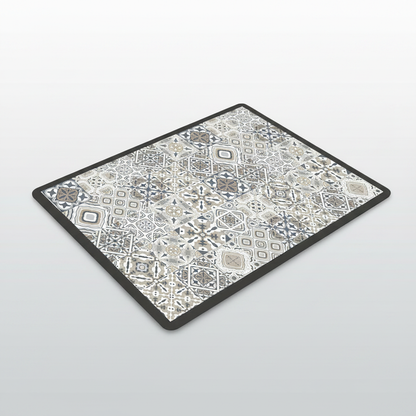 Microfiber Appliance Mat Gray Plaid packshot