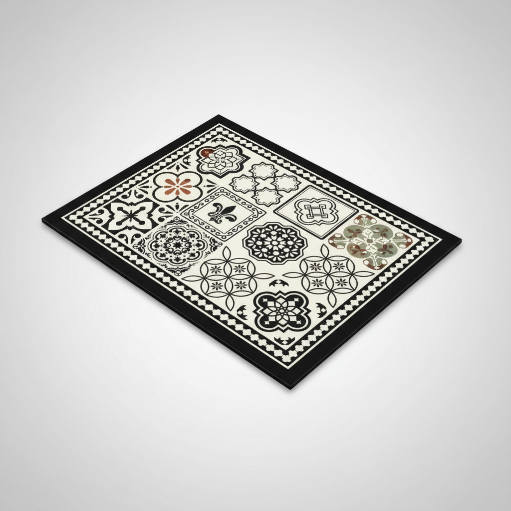 Retro Tile Coffee Mat Earthy Mosaic packshot