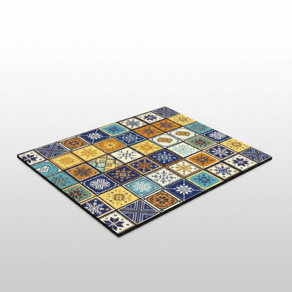 Retro Tile Coffee Mat Azure Patch packshot