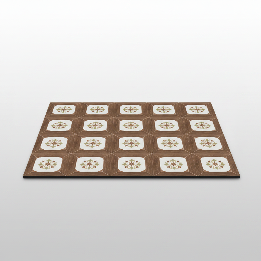 Retro Tile Coffee Mat Muted Mosaic packshot