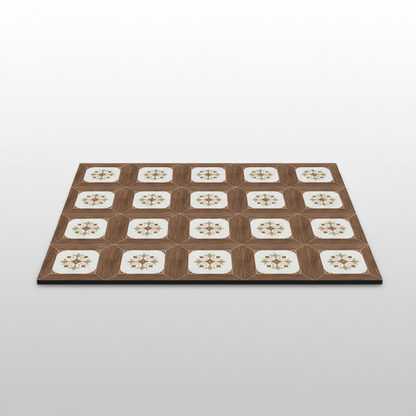 Retro Tile Coffee Mat Muted Mosaic packshot
