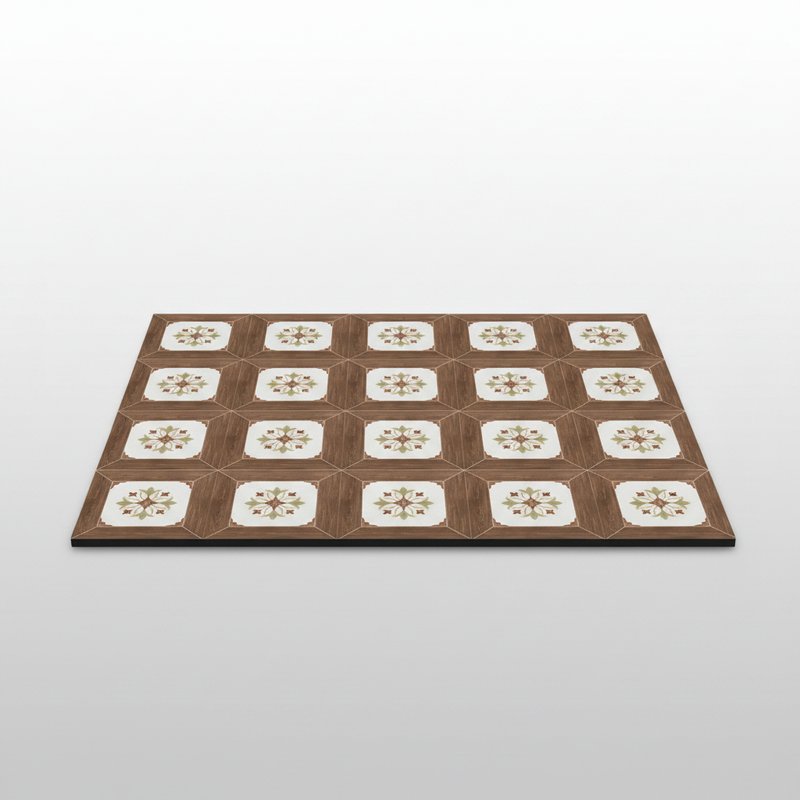 Retro Tile Coffee Mat Muted Mosaic packshot