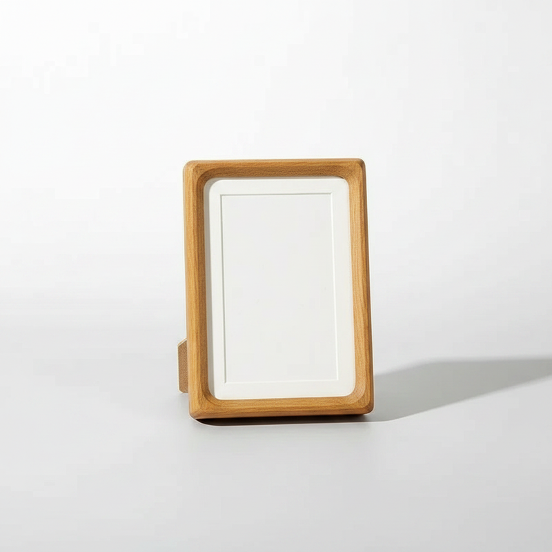 Handcrafted Solid Wood Photo Frame | Display Design, Natural Wood