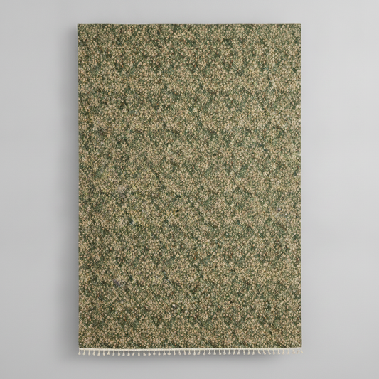 French Vintage Floral Tapestry - Green