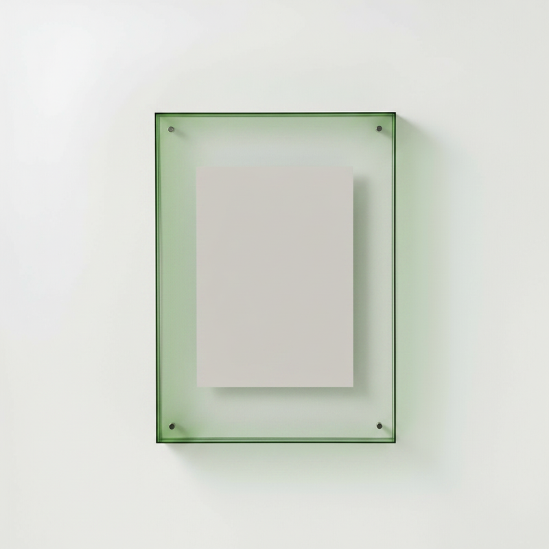 Coloured Acrylic Picture Frame - Green