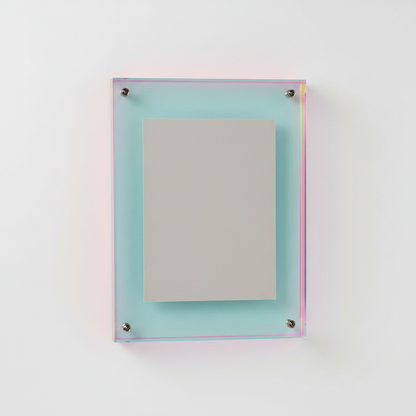 Coloured Acrylic Picture Frame - Rainbow