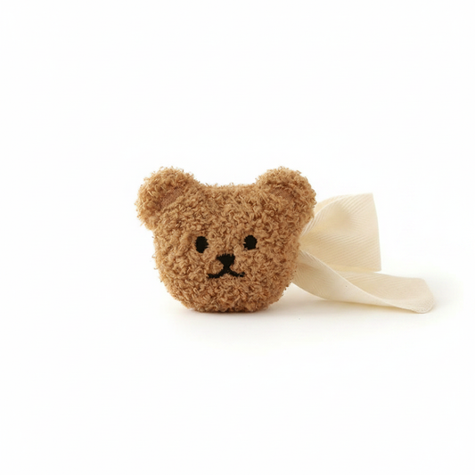 Chocolate brown teddy bear curtain strap