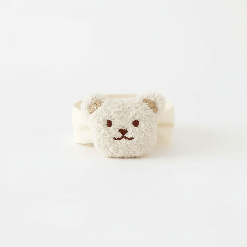 Ivory cream teddy bear curtain strap