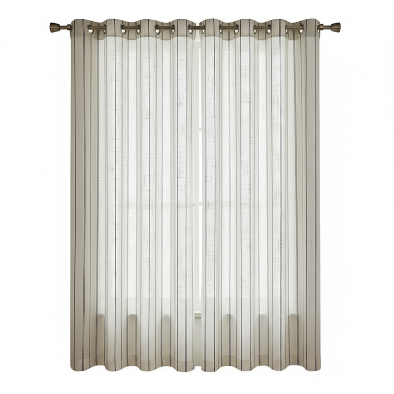 Soft Flow Vertical Stripe Curtain panel