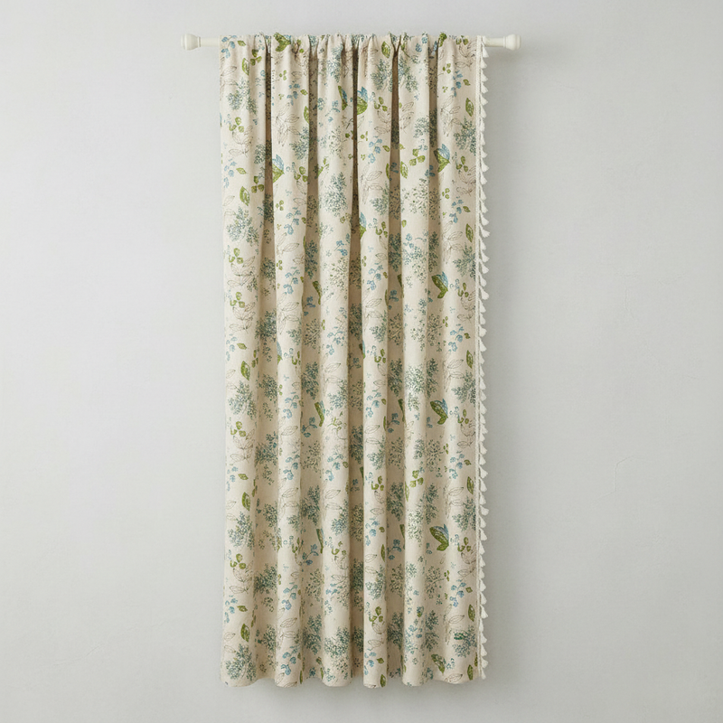 Wildflower Veil Curtains | 80% Light Block, Energy-Saving