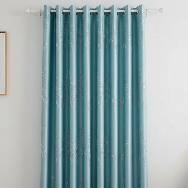 Elysian Leaf Blackout Curtains | Vine Embroidery, Thermal