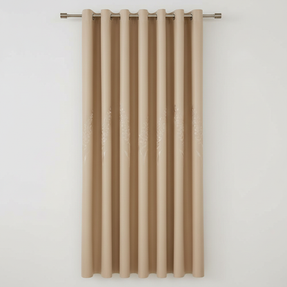 Elysian Leaf blackout curtain - Champagne