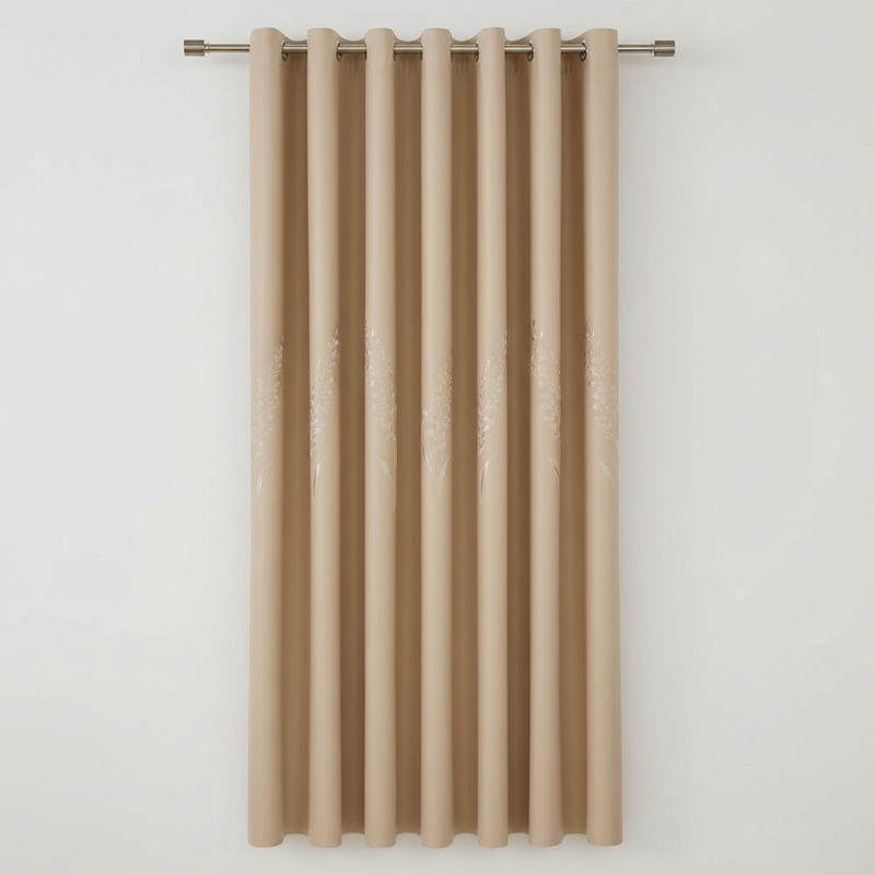 Elysian Leaf blackout curtain - Champagne