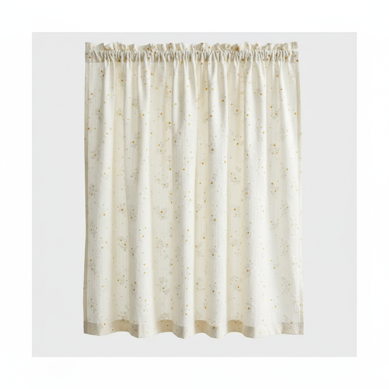 Daisy Breeze cottagecore cabinet curtain panel