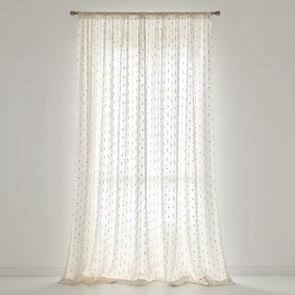 Sugar Bean Rainbow Tulle Curtain panel