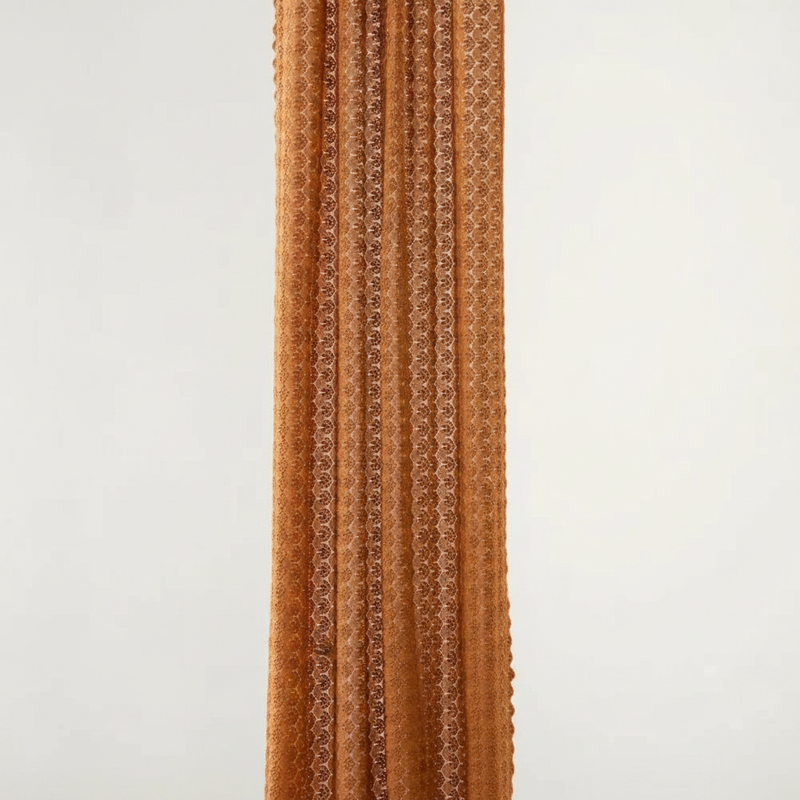 Amber Glow Boho Crochet Curtain | Light-Filtering, Rod Pocket