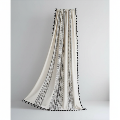 Solstice Loom Curtain Midnight Ink