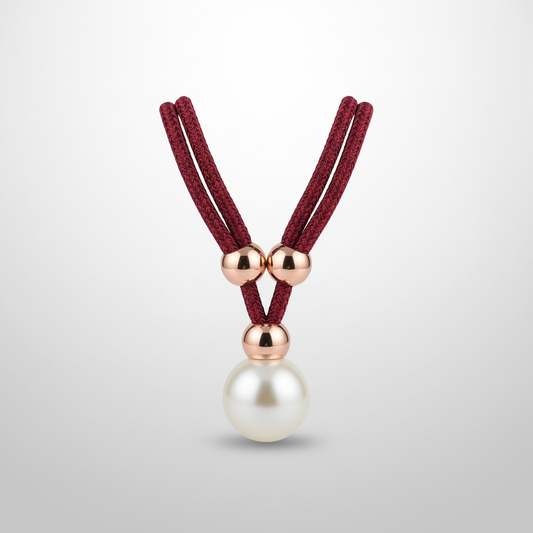 Red Wine lustrous pearl curtain tie-back packshot